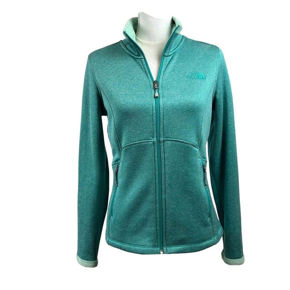 The North Face Jacket Women's Size S/P Agave Soft Shell Full Zip Green C656 - Picture 1 of 11